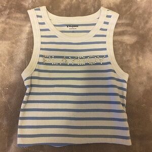 playboy striped tank top